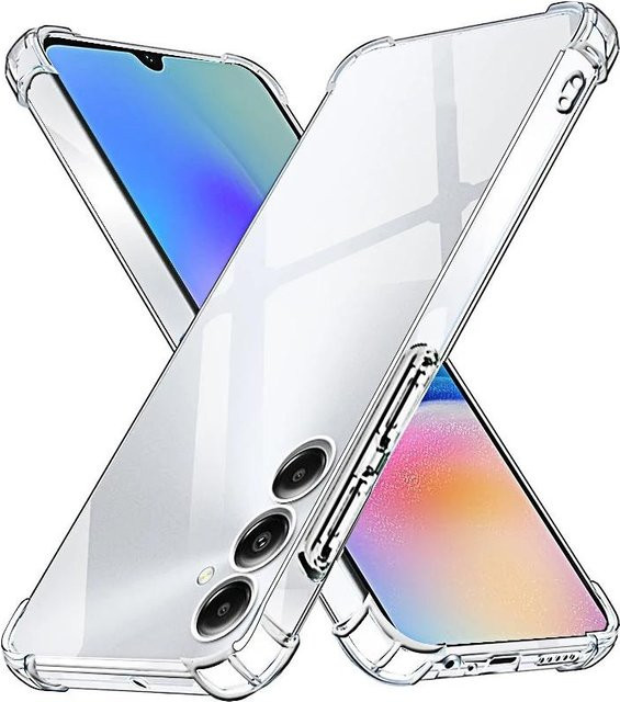 Transparente TPU-Silikonhülle für Samsung Galaxy A04E, A05, A05S, A14, A15, A24, A34, A53, A54, S22 und S23 Ultra Plus – Stoßfeste und ultradünne Schutzhülle in Klar - Bild 1