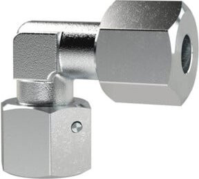 Riegler Einstellbare Winkel-Verschraubung aus Edelstahl in Silber, Rohr-Außen-Ø 10 mm, EWVM1810SST - Bild 1