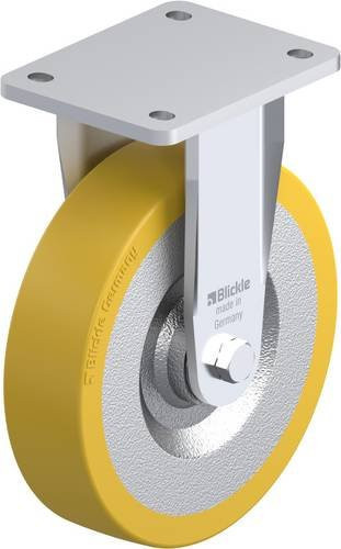 Blickle Bockrolle BO-SETH 200K aus verzinktem Stahl mit Rad-Durchmesser 200 mm und einer Tragfähigkeit von 1000 kg - Bild 1