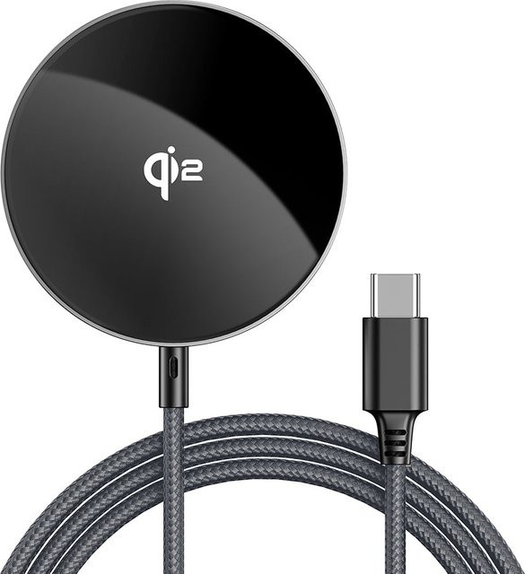 Acefast E24 Drahtloses Netzladegerät mit 15W und USB-C Anschluss, Grau - Bild 1