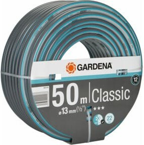 Gardena Classic Gartenschlauch aus PVC, Durchmesser: 13 mm (1/2 Zoll), Länge: 50 m, Farben: Grau/Blau - Bild 2