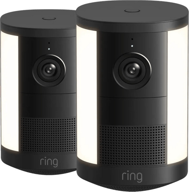 Ring Spotlight Kamera 2. Generation Akku Doppelpack Schwarz - Bild 1