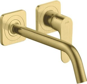 Hansgrohe Axor Citterio M UP Waschtisch-Einhebelmischer Fertigset mit Rosette in Brushed Brass - Bild 1