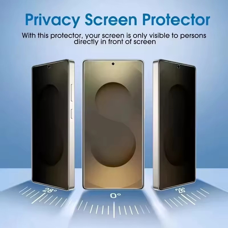 4er-Pack Samsung Privatsphäre Hydrogel-Displayschutzfolien für Galaxy S25 S24 S23 S22 S21 S20 FE S10 Plus und Note 20 Ultra, transparent - Bild 2
