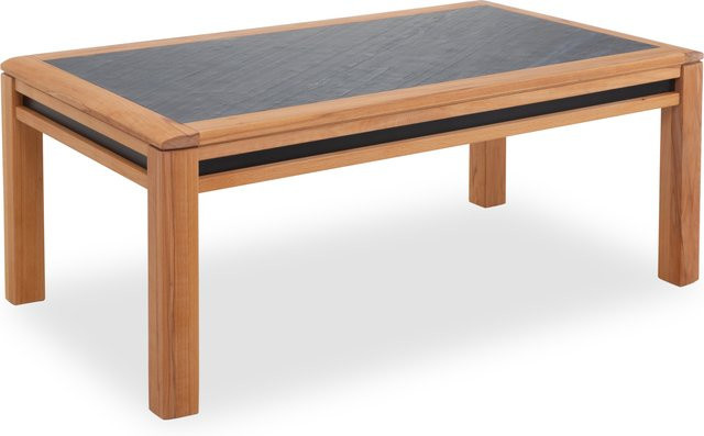 Couchtisch VALMONDO DANORA PLUS aus Kernbuche Massivholz und Schiefer, rechteckig, B/T/H: 65,0 x 45,0 x 23,0 cm - Bild 1