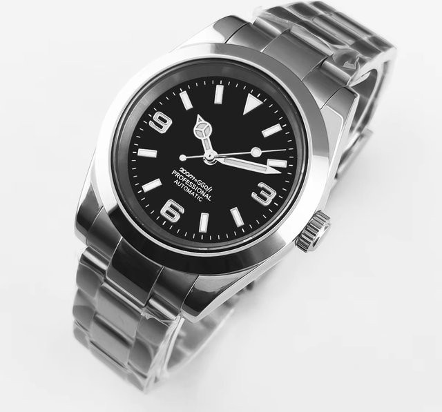 Corgeut Armbanduhr, Automatik, Edelstahl, Schwarz, 36 mm, Herren - Bild 1