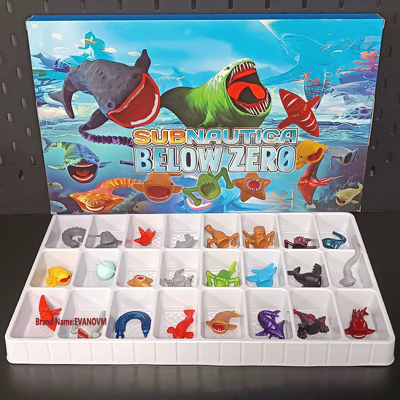 EVANOVM Tiefsee-Monster Actionfiguren, 24-teiliges Set, Meerestiere - Bild 3