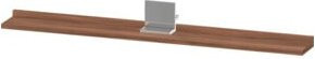 Duravit Spiegel-Ablage Sivida in Nussbaum Natur mit Chrom-Details, B/T/H: 105 x 65 x 3,6 cm - Bild 1