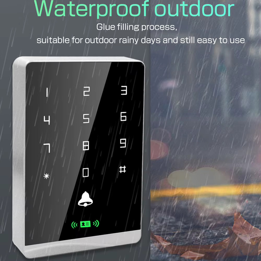 LUCKING DOOR T2 NFC RFID Zugangskontrolle mit Touch-Tastatur und Hintergrundbeleuchtung, Dual Frequency 125 KHz + 13,56 MHz, IP68 Wasserdicht - Bild 2