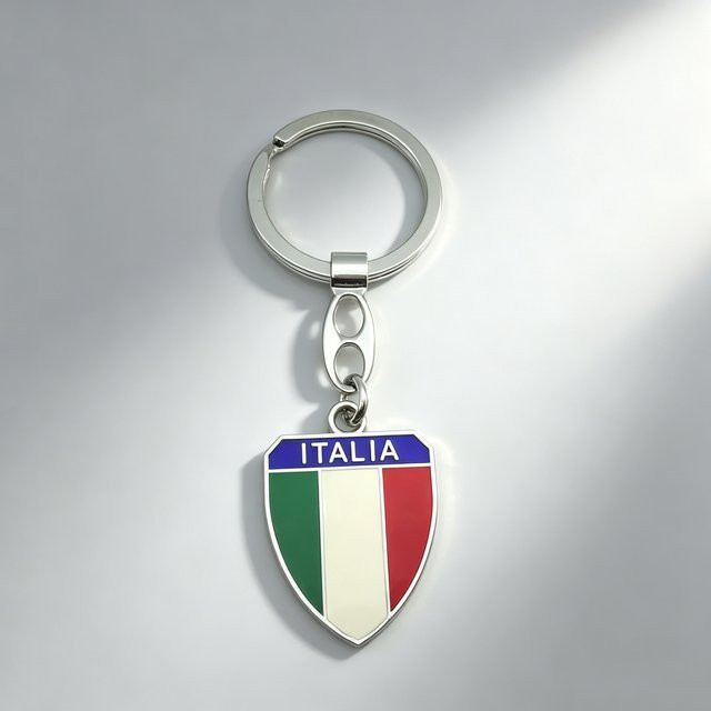 Schlüsselanhänger Italien, Metall-Legierung, Buchstaben - Bild 1