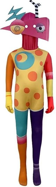 The Amazing Digital Circus Cosplay Kostüme, Clown, Overall Body, Bunt / Mehrfarbig - Bild 1