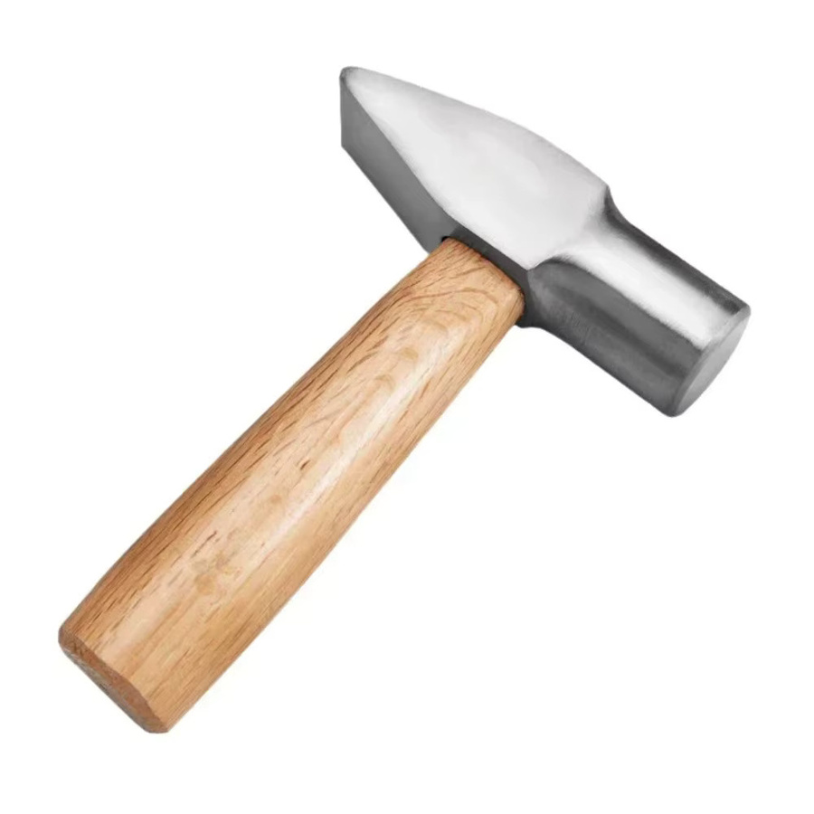Ninth World Silberschmiedhammer mit kurzem Griff und Flachkopf als professionelles Handwerkzeug - Bild 3