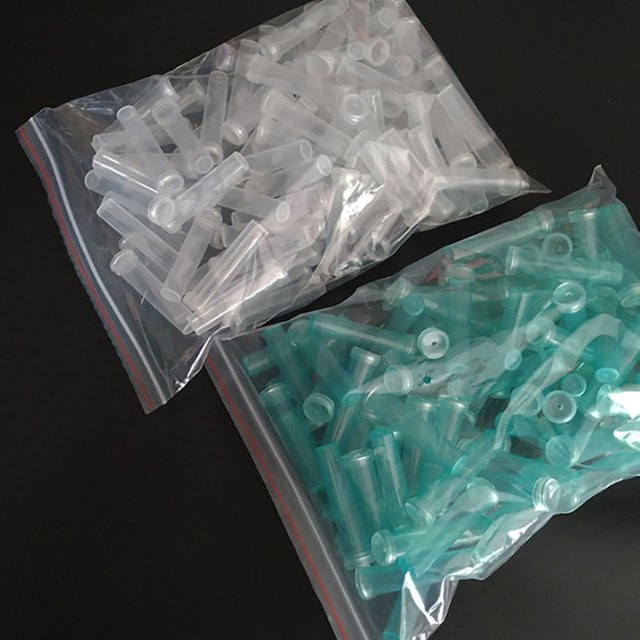 20 Stück transparente Kunststoff-Blumenröhren mit Kappe für Hydroponik und Wasserspeicher zur Erhaltung der Frische deiner Pflanzen - Bild 1