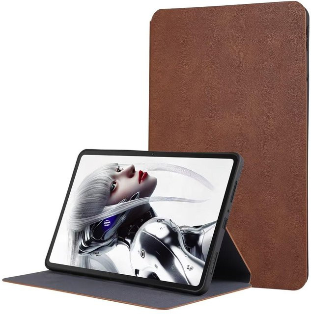 Schutzhülle für Nubia Red Magic Pad Pro 10,9 Zoll in Braun aus TPU-Leder, stoßfeste Abdeckung - Bild 1