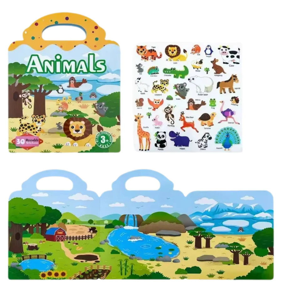 Datgo Montessori ruhiges Buch, Puzzle, Tiere, ab 3 Jahre - Bild 2