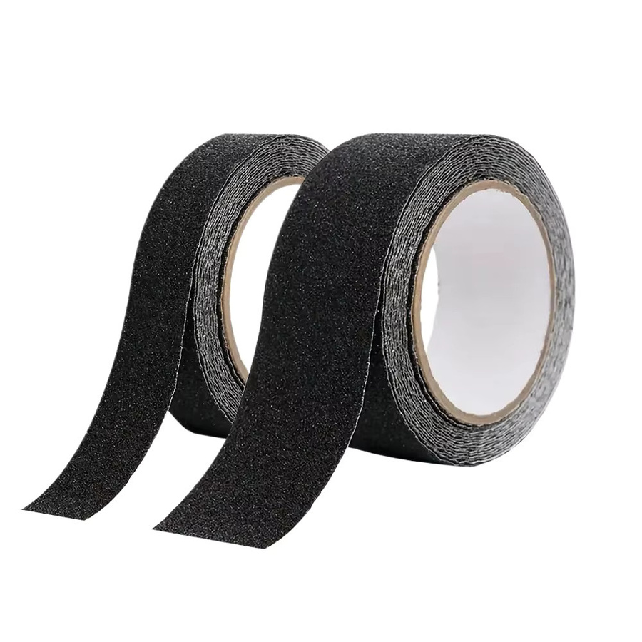 SCESSPACK Rutschfestes Sicherheitsband in Schwarz aus PEVA-Material mit Kiesmuster, Wasserdichtes Gummi-Klebeband für Innen- und Außenbereiche auf Kunststoffoberflächen - Bild 6