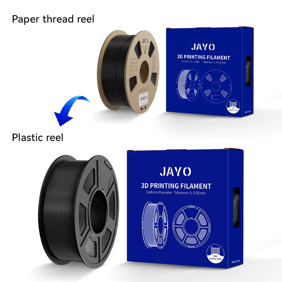 JAYO PETG Filament Multicolor 1,75 mm für FDM 3D-Drucker, 10 Rollen - Bild 3
