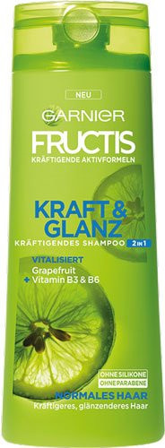 Garnier Fructis Kraft & Glanz Kräftigendes Shampoo, 250 ml, normales Haar - Bild 1