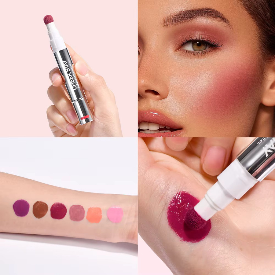 ibcccndc Flüssiger Blush-Stick, 6 Farben, Matt, Unisex - Bild 4