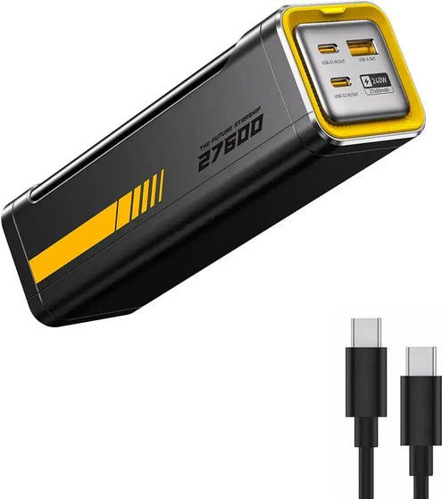 AOHI The Future Starship Power Bank mit 240W, 27600mAh und LED Display in Schwarz inklusive 140W USB-C Kabel - Bild 1