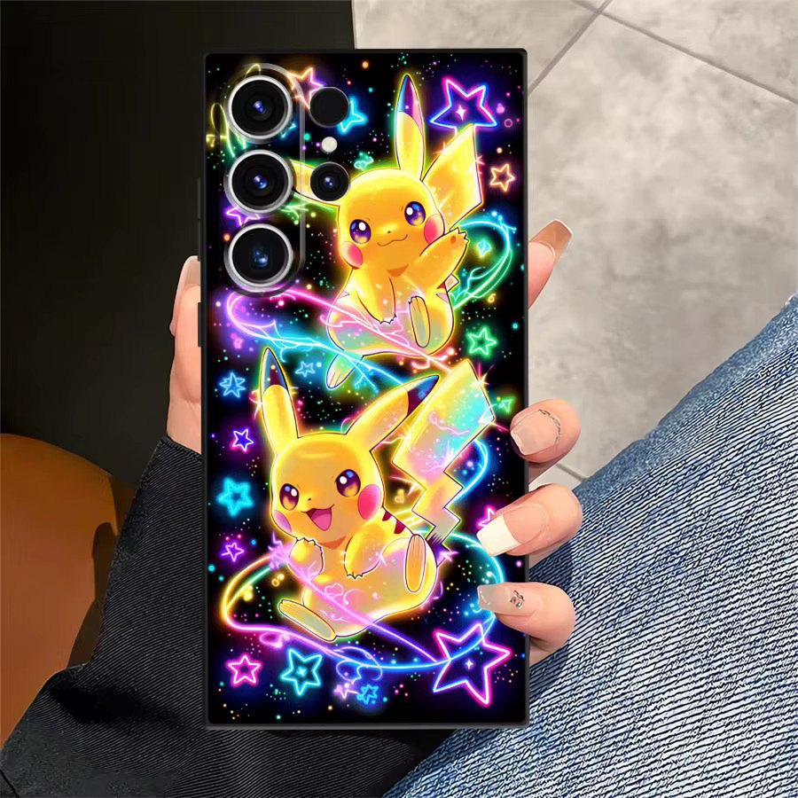 Pikachu Pokemon Handyhülle für Samsung Galaxy S26 S25 S24 S23 S21 S20 S10 S9 Note 20 Ultra in Multicolour - Bild 2