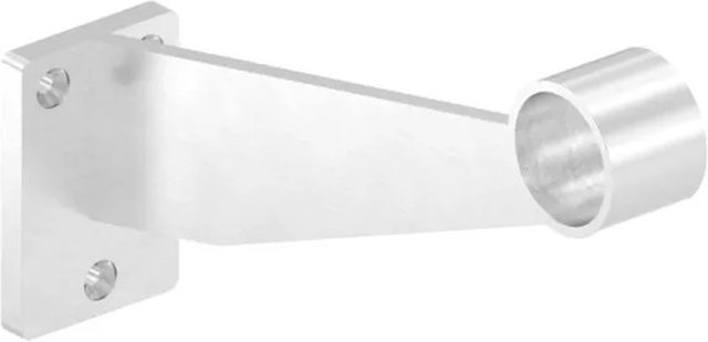 FeNau Fuß- und Handlaufstütze aus Edelstahl in Silber für Ø 33,7 mm - Bild 1