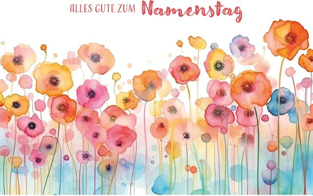 Glückwunschkarte Alles Gute zum Namenstag von Butzon und Bercker, 6 Stück, Mehrfarbig - Bild 1