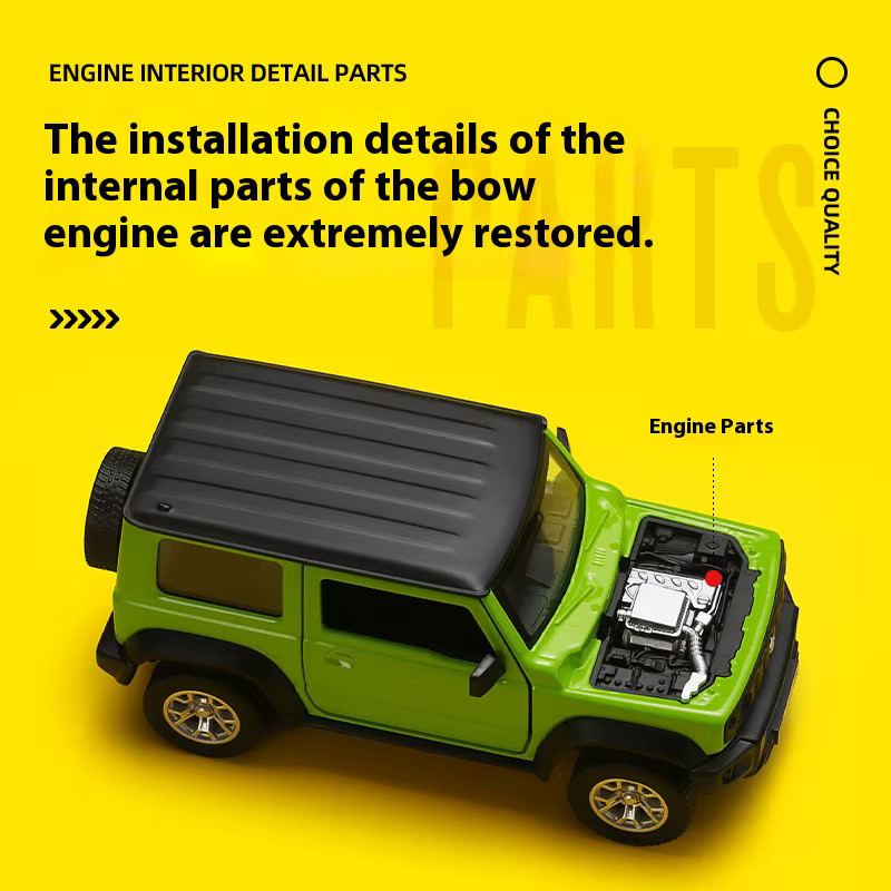 CCA Suzuki Jimny, Legierungsmodell, 1:32, Metall - Bild 3