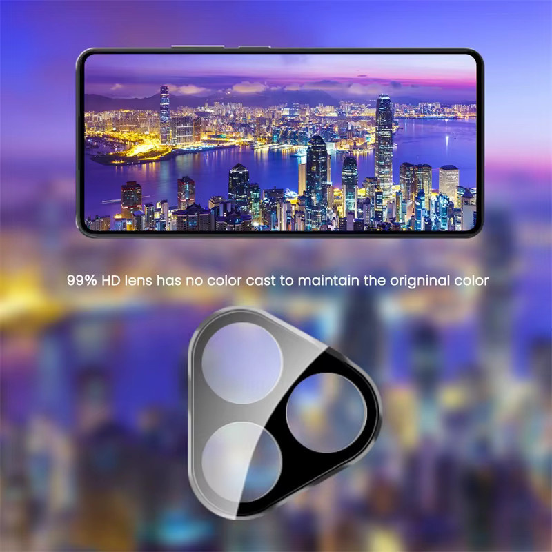 Honor 400 Lite 5G 3D gehärtete Glas Rückseiten-Objektivschutzfolie in Transparent - Bild 5