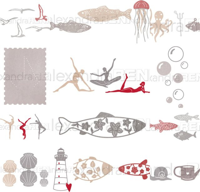 Catch Fish Metall-Stanzformen für Scrapbook und DIY-Dekoration, Multicolor - Bild 1