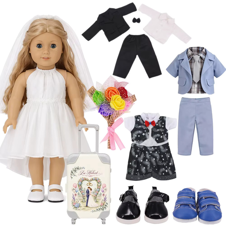 Our Generation Puppenkleid Hochzeitskleid Anzug, Zubehör - Bild 2