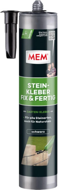 MEM Stein-Kleber Fix & Fertig MS-Polymer Schwarz 445 g - Bild 1