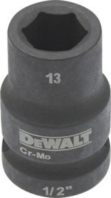 DEWALT DT7531-QZ Steckschlüssel 1/2 Zoll kurz 13mm schwarz - Bild 2