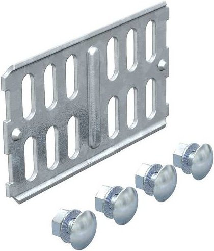 OBO Bettermann Verbindungselement für Kabelrinne aus Metall in Silber - Bild 1