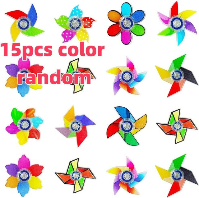 Fashnics Windmühle Kleiner Kreisel Fidget Spinner, 15-teiliges Set - Bild 1