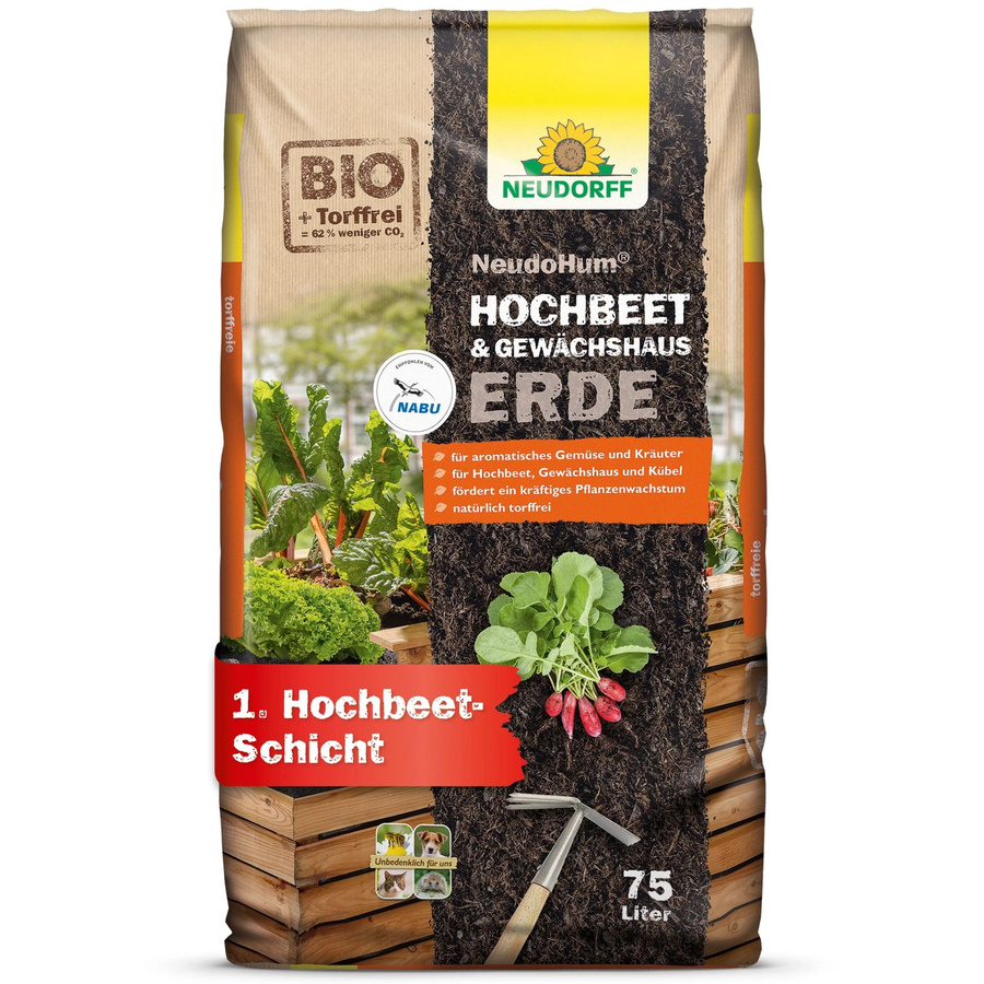 Neudorff NeudoHum Hochbeet- und Gewächshauserde, torffrei, 75 l - Bild 2