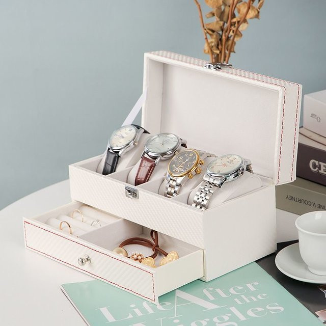DELESYS Schmuckbox mit Schloss, Weiß, Damen - Bild 1