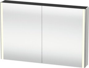 Duravit XSquare Universal-Spiegelschrank mit LED und 2 Türen in Nordweiß-matt, B/H/T: 120 x 80 x 15,5 cm - Bild 1