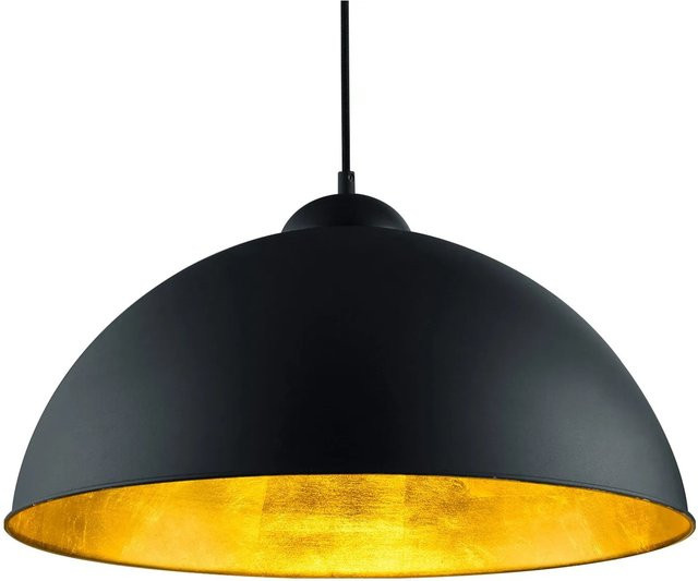 Trio Pendelleuchte modern aus Metall in Schwarz matt mit E27 Fassung - Bild 1