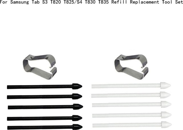 5 Stück Stylus-Stiftspitzen für Samsung S Pen Ersatzset für Tab S3 T820 T825 und S4 T830 T835 in Weiß - Bild 1