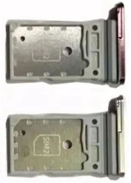 Koogeelife Dual SIM Kartenfach Halter aus Kunststoff für Galaxy S22 Ultra 5G, 2 Stück, Grau - Bild 1
