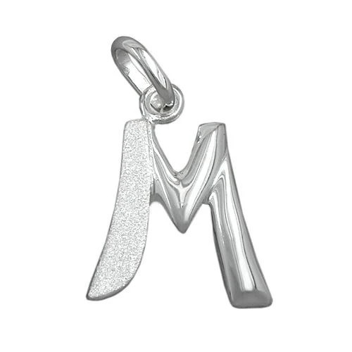 Colfem Anhänger Buchstabe M, 925 Silber, Unisex - Bild 1