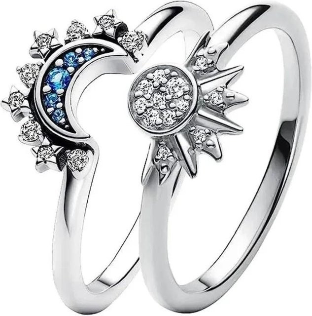 Ring Kristall, Silber, Messing, Damen, Ringgröße 10 - Bild 1