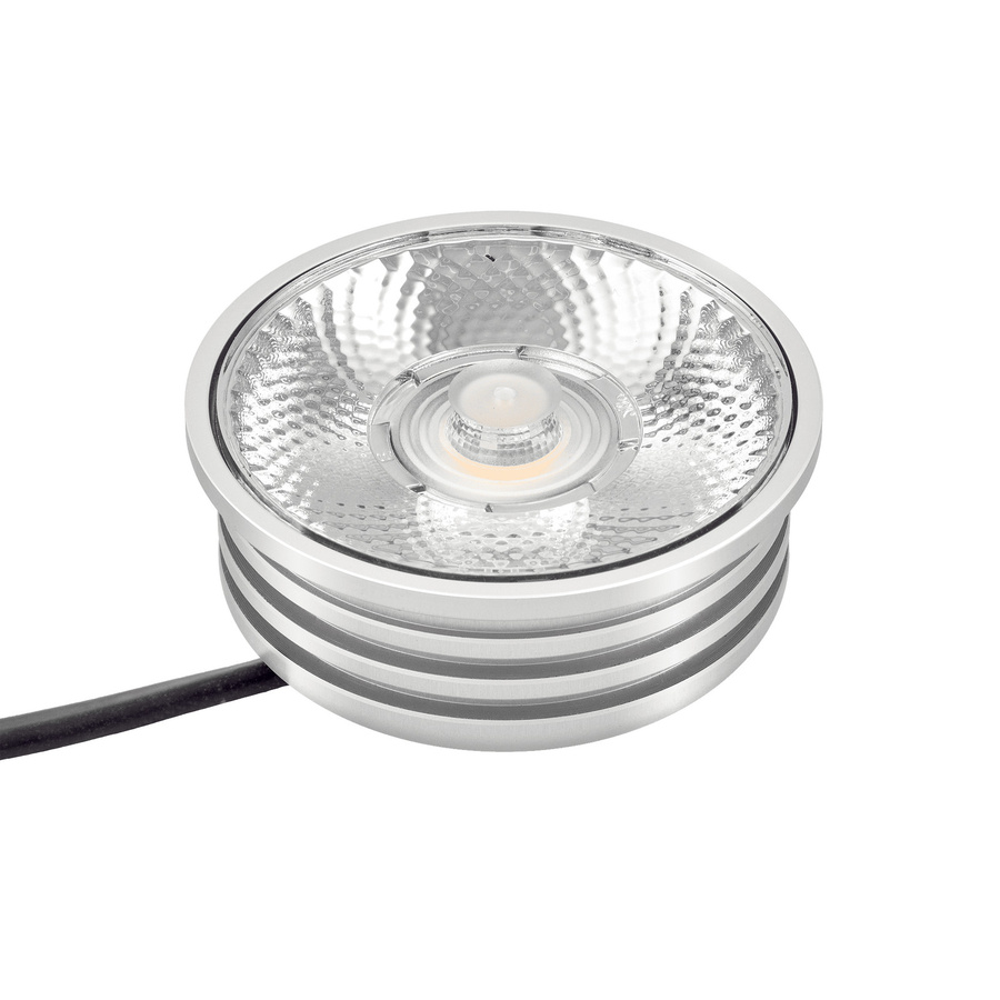 Luxvenum LED-Einbaustrahler in Chrom, rund, dimmbar, 7W, 20° Abstrahlwinkel, CRI 93, Aluminium - Bild 1
