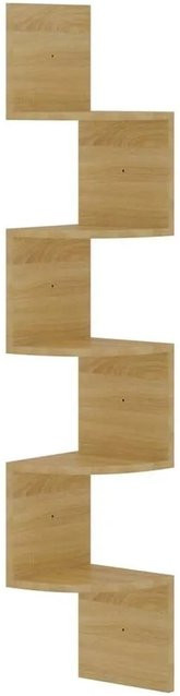 vidaXL Wand-Eckregal Sonoma-Eiche, modern, B/T/H: 19 x 19 x 123 cm - Bild 1