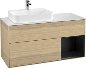 V&B Waschtischunterschrank Finion in Lackoptik, Breite: 120 cm, Tiefe: 50,1 cm, Höhe: 50,1 cm - Bild 1