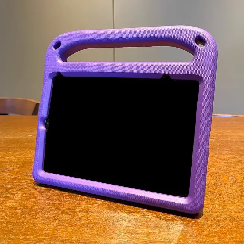 Stoßfeste EVA Kinderhülle mit Ständer für Apple iPad in Lila - Bild 2