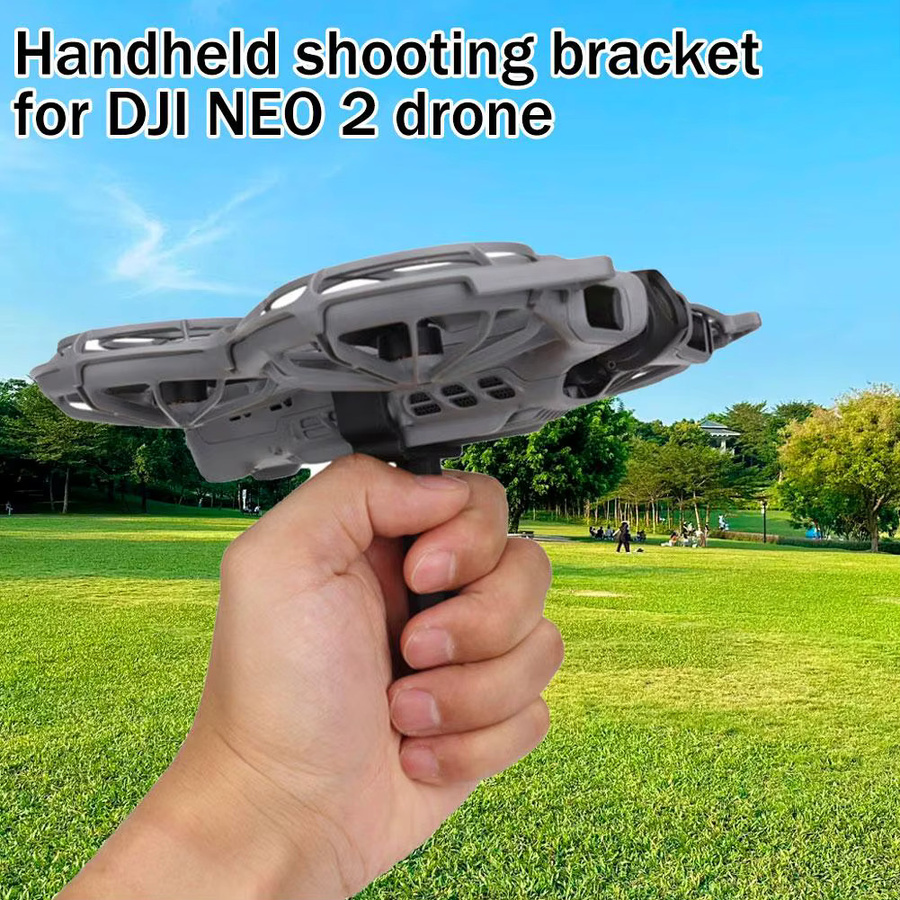 DJI NEO 2 Handschießständer in Schwarz für Drohnenfotografie und stabile Luftaufnahmen - Bild 2