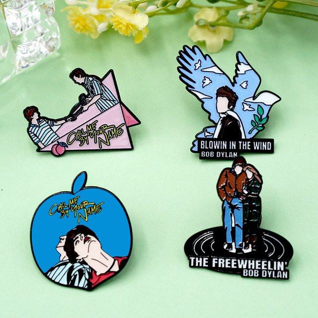 Potdemiel 4er-Set Rockband-Emaille-Pins, Bunt, Broschen - Bild 1
