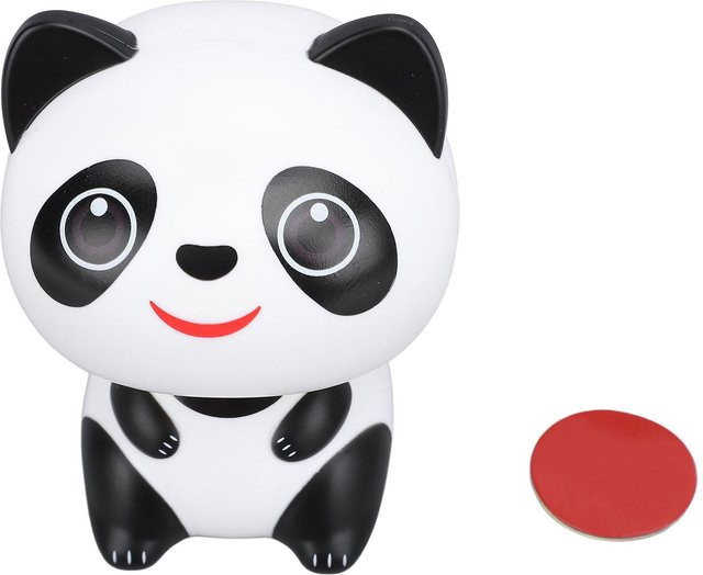 Solarbetriebene Nickende Panda Figur von OutsideWorld als niedliches Ornament für dein Auto Armaturenbrett in Schwarz und Weiß - Bild 1